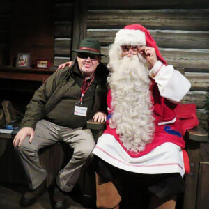 Papai Noel e Aurora Boreal