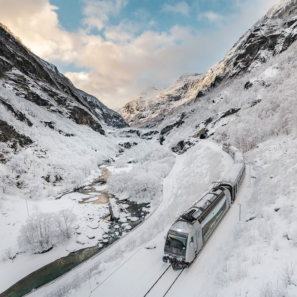 Fjords Noruegueses no Inverno